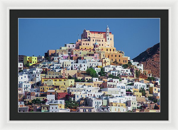 Ermoupolis, Cyclades Greece - Framed Print