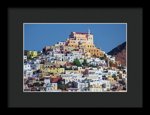 Ermoupolis, Cyclades Greece - Framed Print