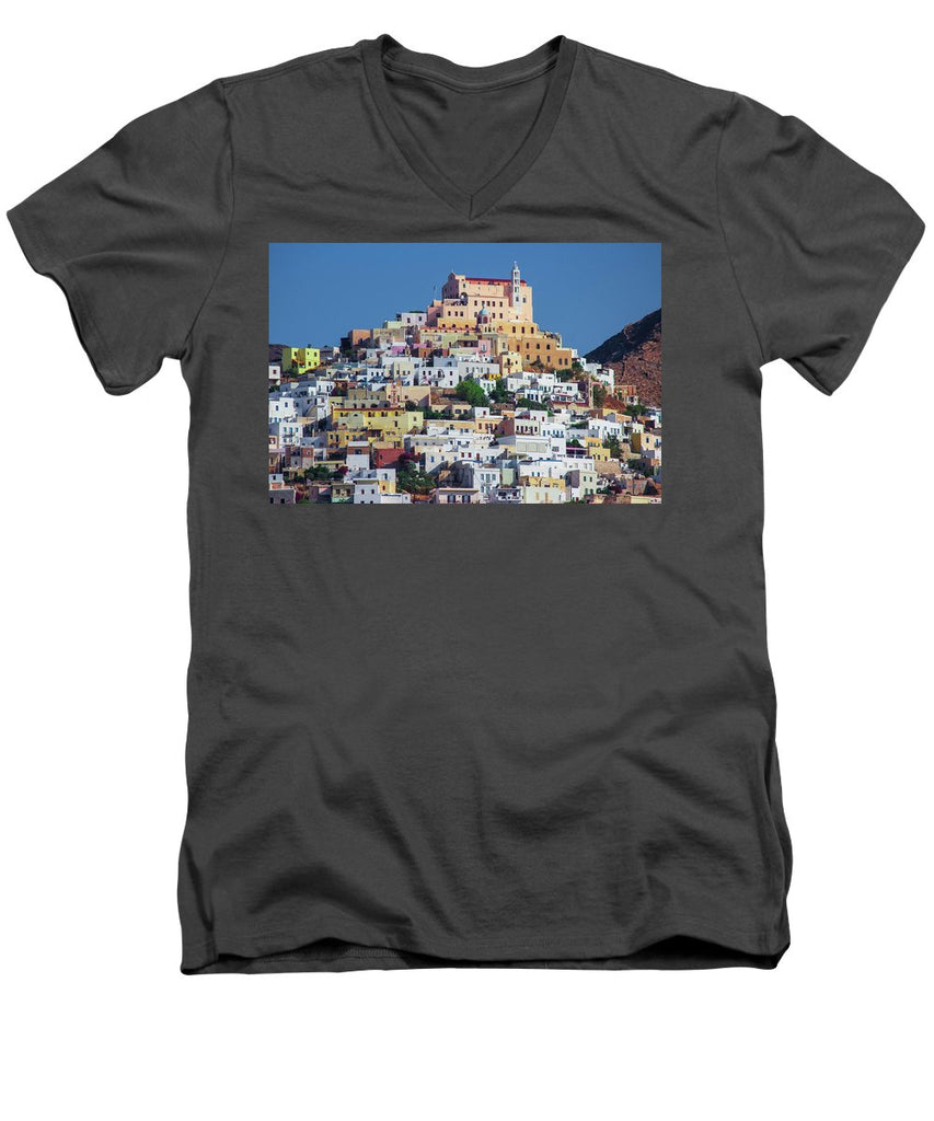 Ermoupolis, Cyclades Greece - Men's V-Neck T-Shirt