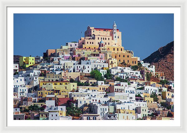 Ermoupolis, Cyclades Greece - Framed Print