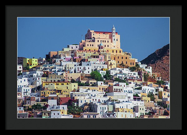 Ermoupolis, Cyclades Greece - Framed Print