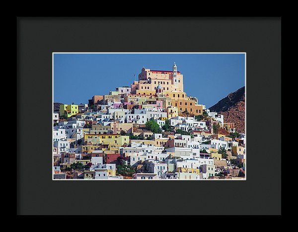 Ermoupolis, Cyclades Greece - Framed Print