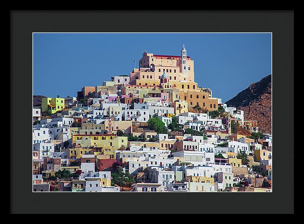 Ermoupolis, Cyclades Greece - Framed Print