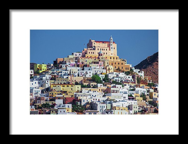 Ermoupolis, Cyclades Greece - Framed Print