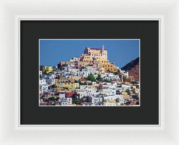 Ermoupolis, Cyclades Greece - Framed Print