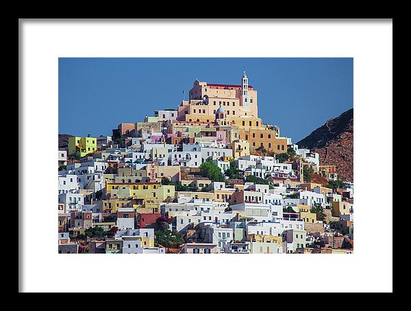 Ermoupolis, Cyclades Greece - Framed Print