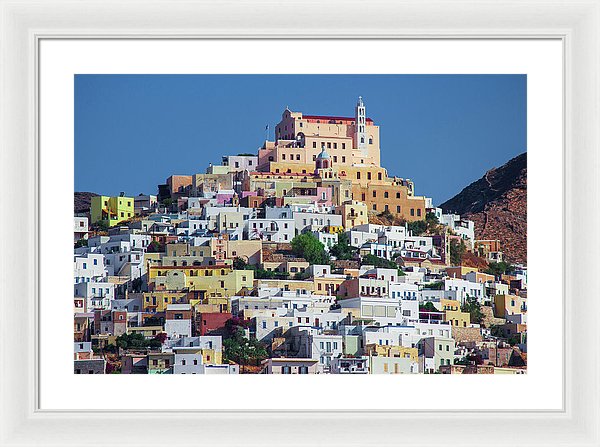 Ermoupolis, Cyclades Greece - Framed Print