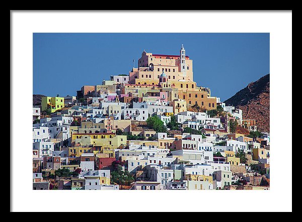 Ermoupolis, Cyclades Greece - Framed Print