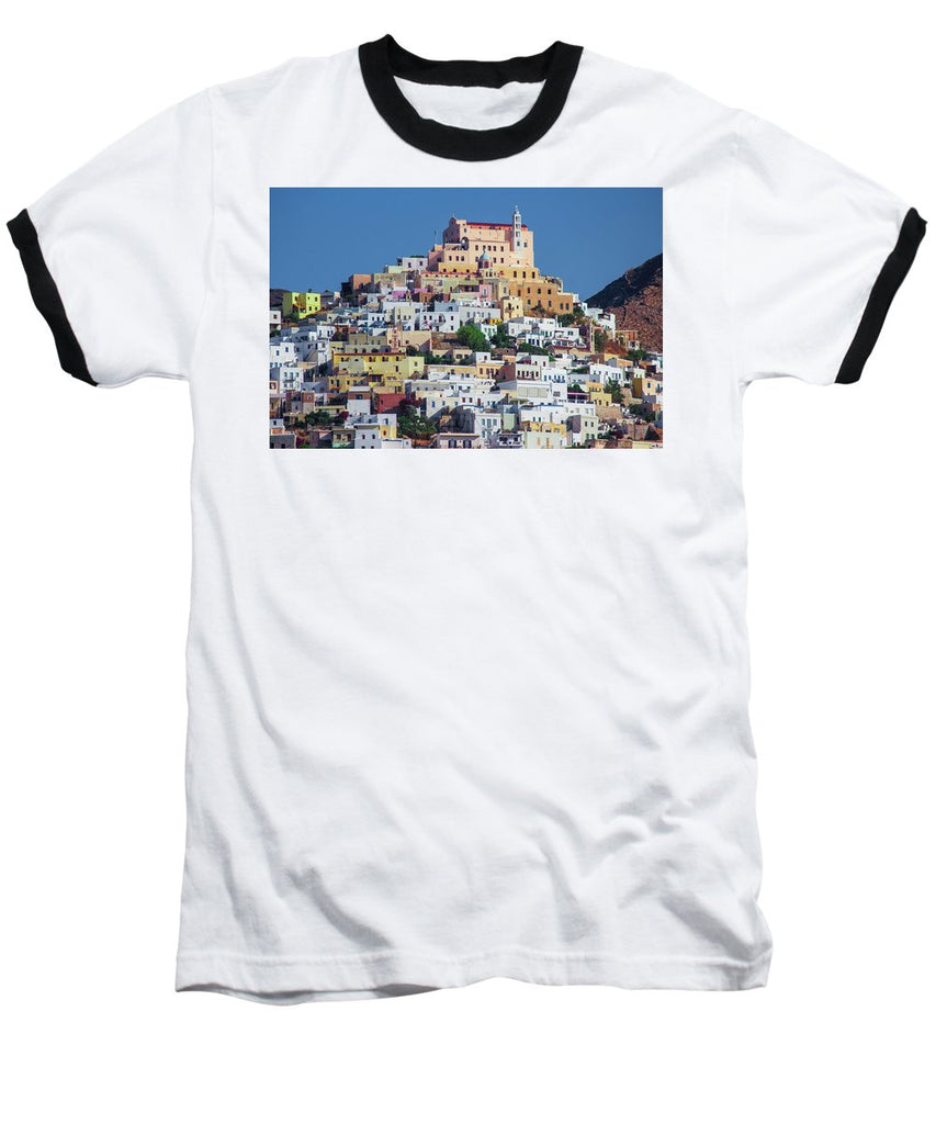 Ermoupolis, Cyclades Greece - Baseball T-Shirt