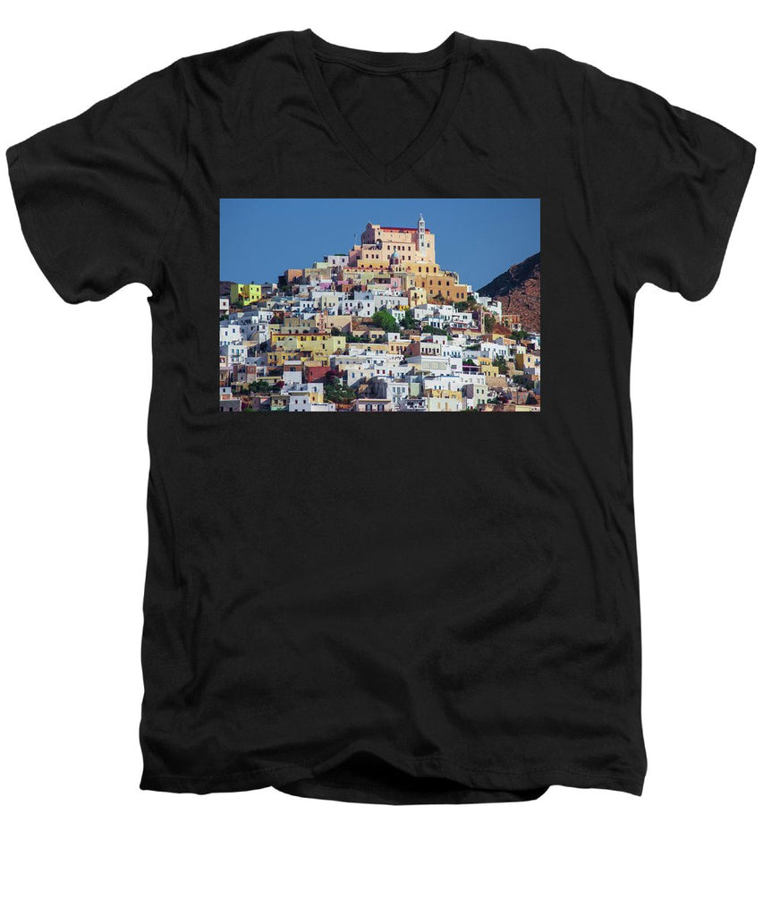 Ermoupolis, Cyclades Greece - Men's V-Neck T-Shirt