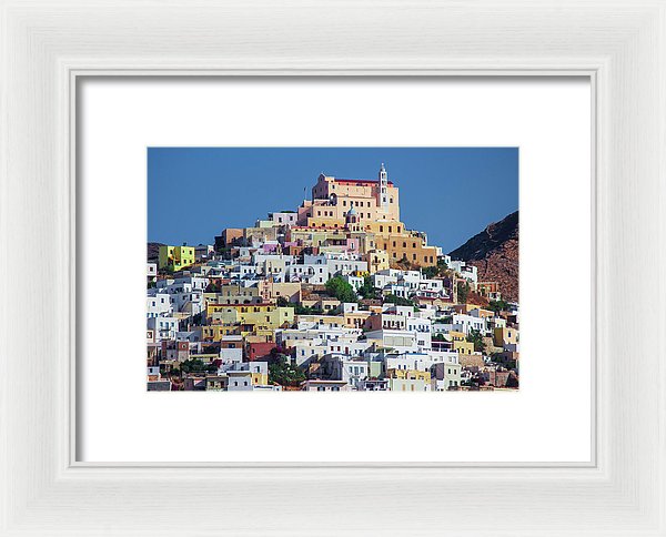 Ermoupolis, Cyclades Greece - Framed Print