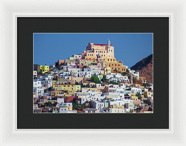 Ermoupolis, Cyclades Greece - Framed Print