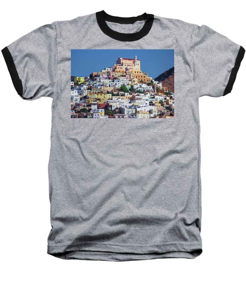 Ermoupolis, Cyclades Greece - Baseball T-Shirt