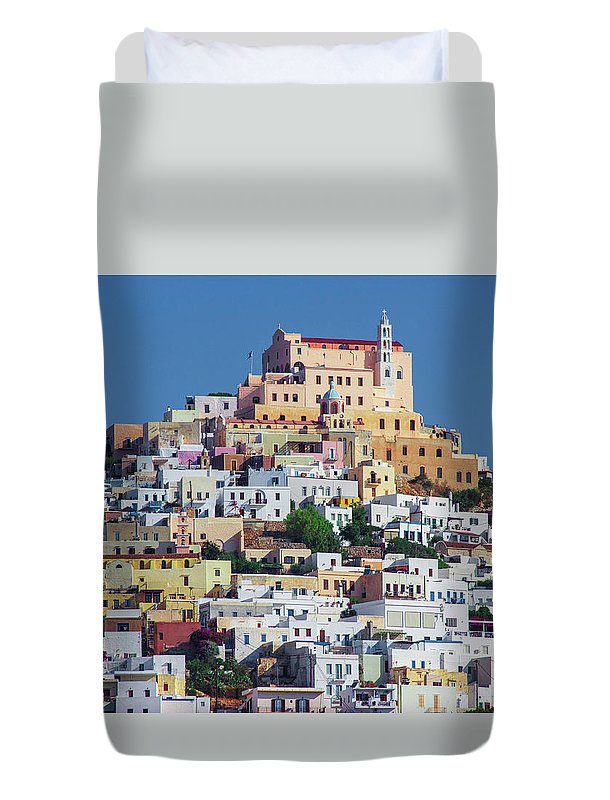 Ermoupolis, Cyclades Greece - Duvet Cover