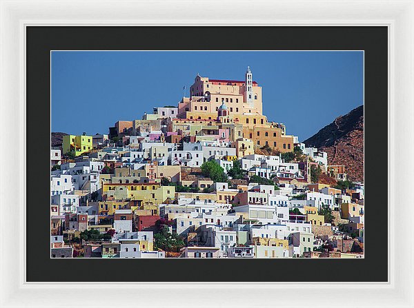 Ermoupolis, Cyclades Greece - Framed Print