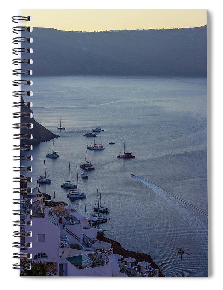 Fabulous Santorini - Spiral Notebook