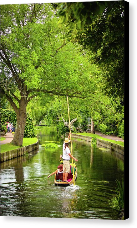 Gondola Ride Down The River - Canvas Print