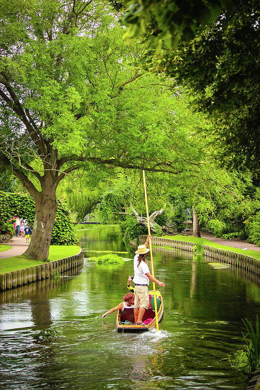 Gondola Ride Down The River - Art Print