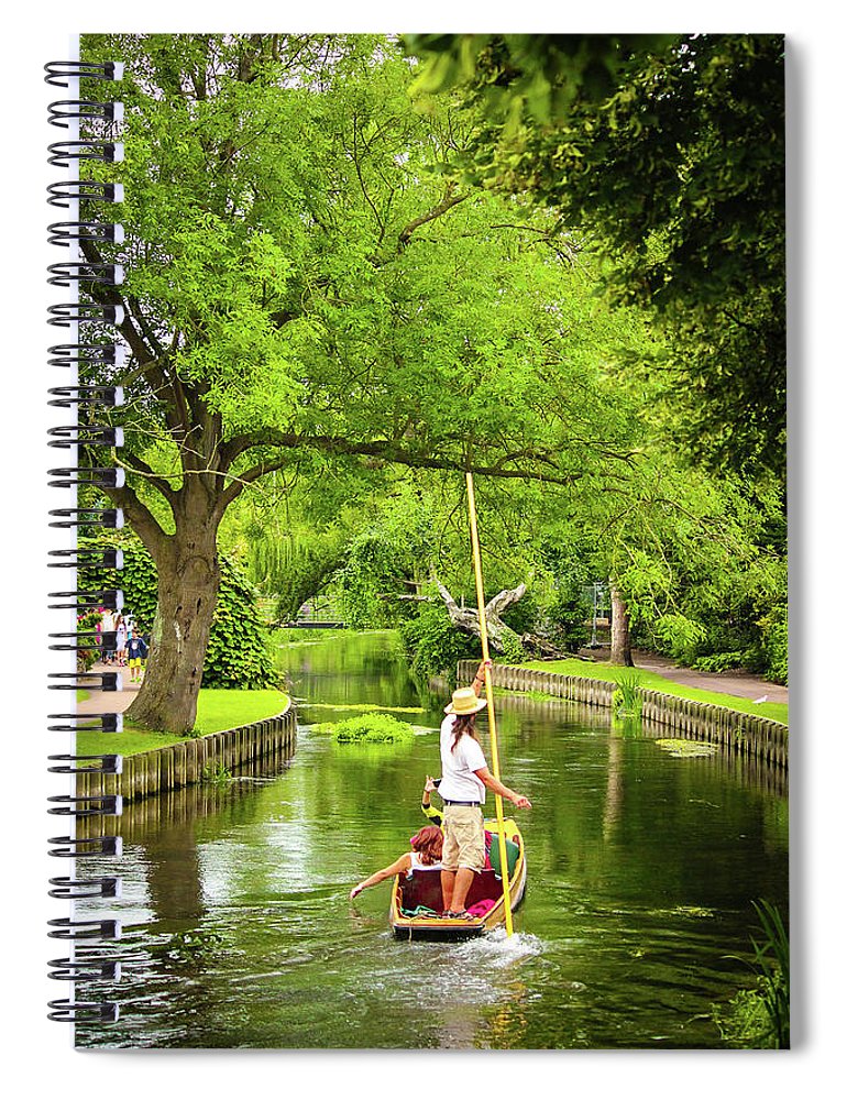 Gondola Ride Down The River - Spiral Notebook