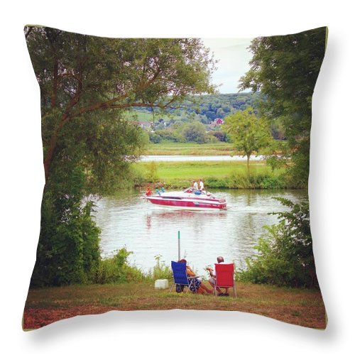 Idyllic Landscape - Throw Pillow