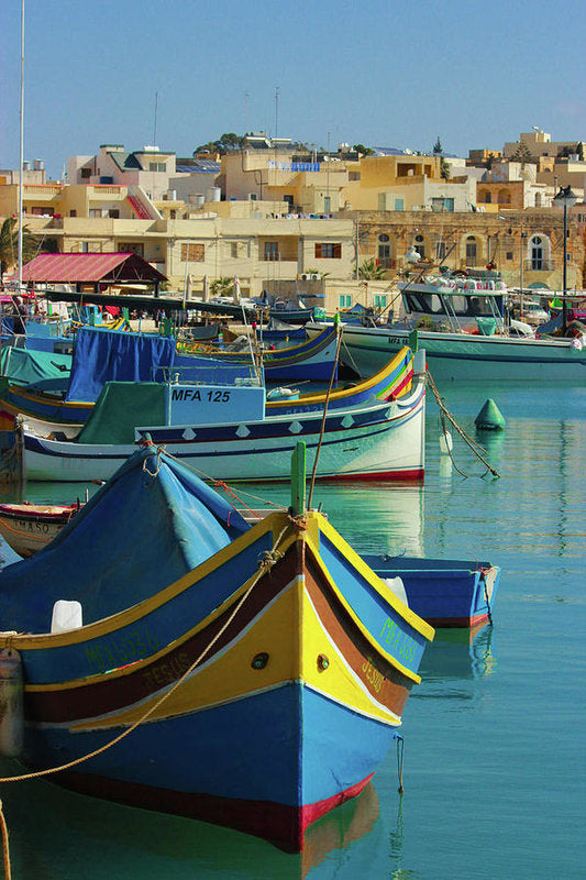 Largest Fishing Harbour Of Malta - Art Print