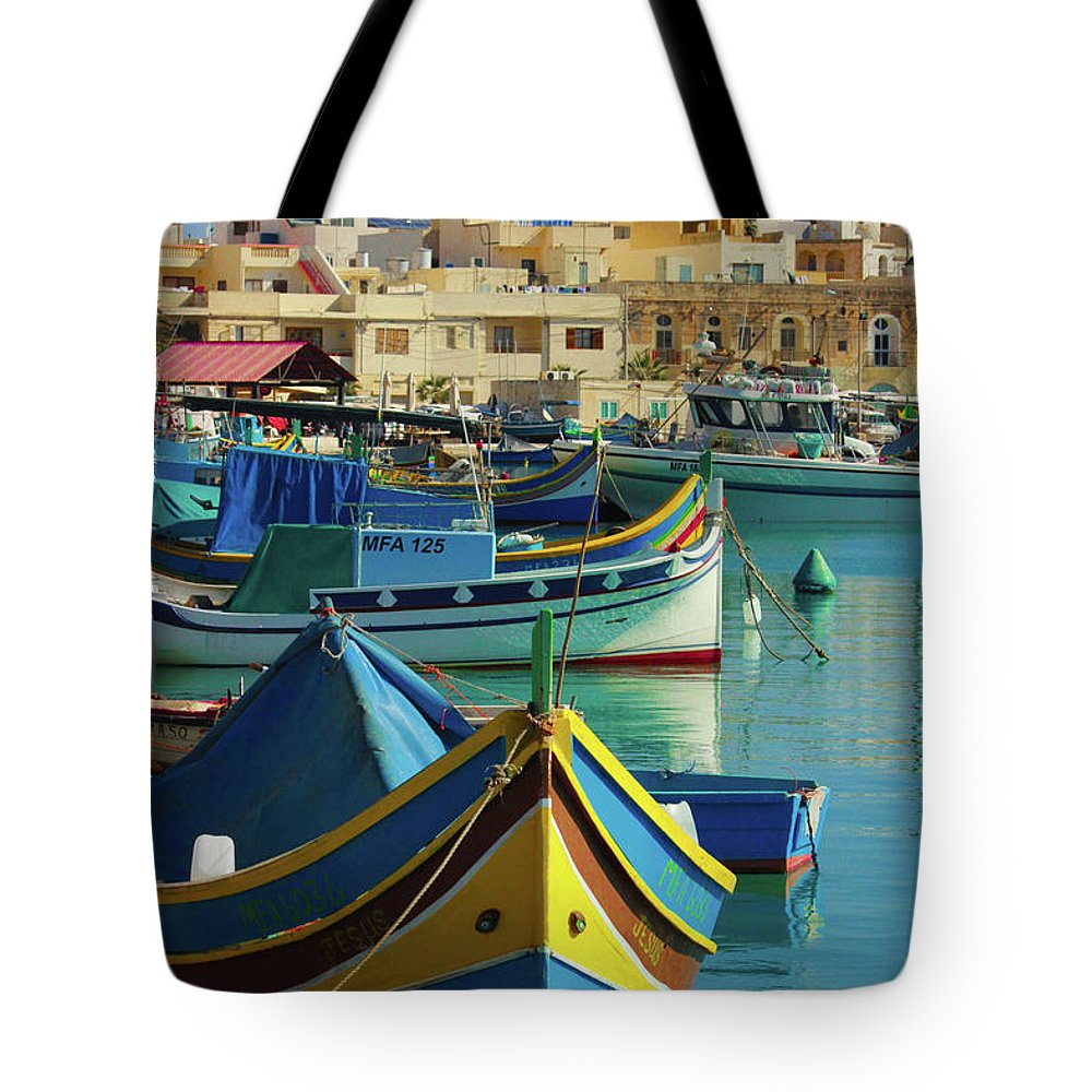 Largest Fishing Harbour Of Malta - Tote Bag