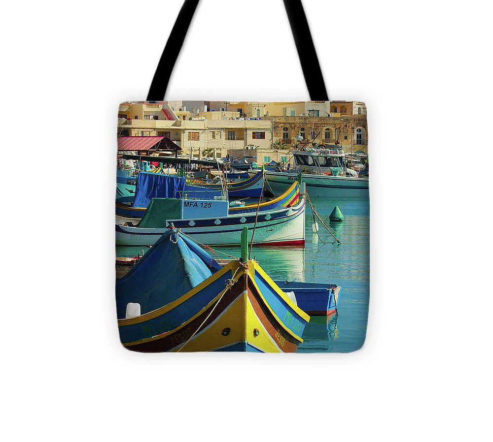 Largest Fishing Harbour Of Malta - Tote Bag