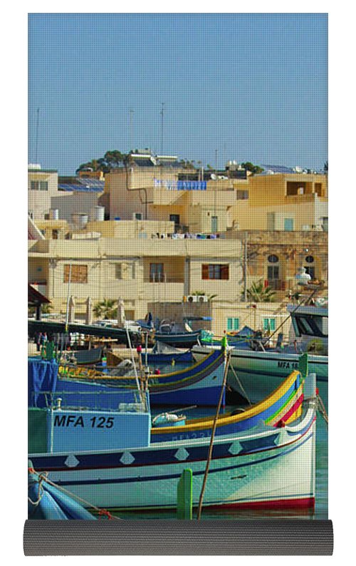 Largest Fishing Harbour Of Malta - Yoga Mat