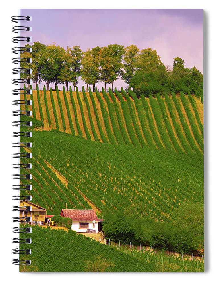 Luxembourg Vineyards Landscape  - Spiral Notebook