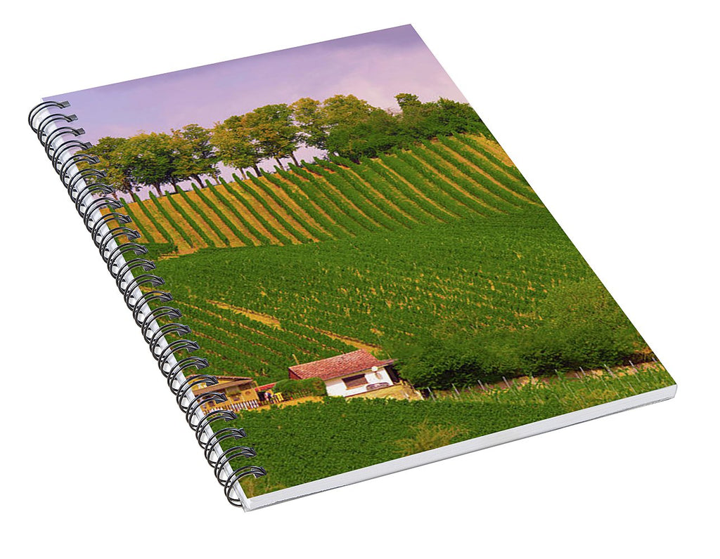 Luxembourg Vineyards Landscape  - Spiral Notebook
