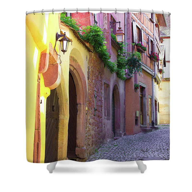Medieval Alsace, Region In France - Shower Curtain