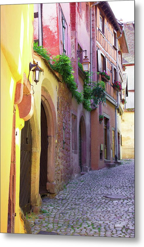 Medieval Alsace, Region In France - Metal Print