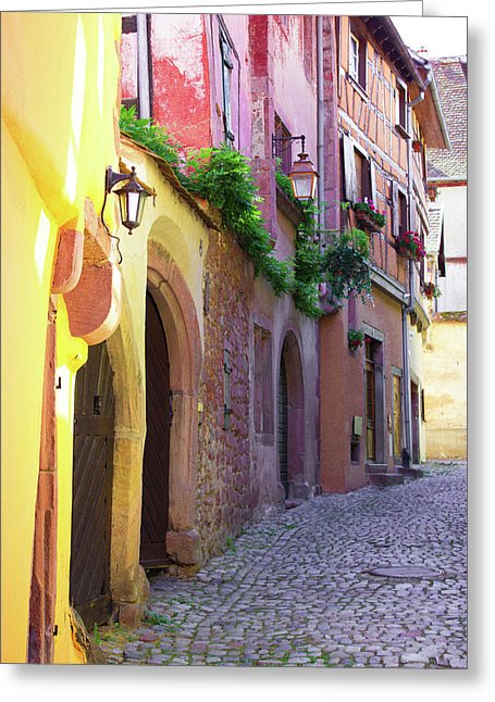 Medieval Alsace, Region In France - Greeting Card