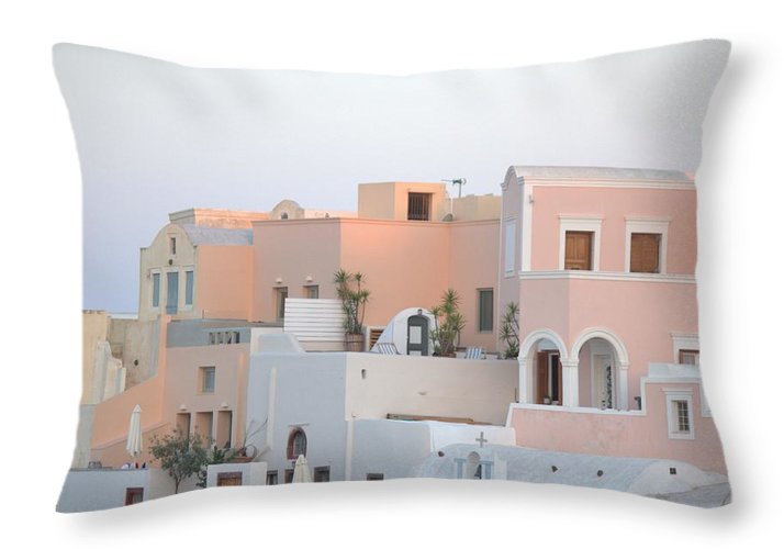 Oia Cityview - Throw Pillow