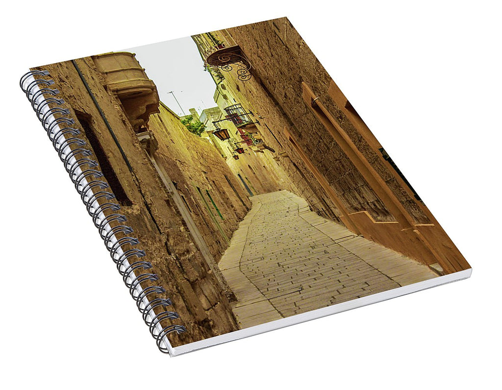 On The Streets Of Malta - Spiral Notebook