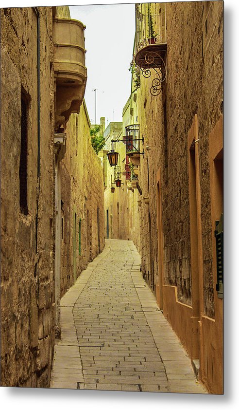 On The Streets Of Malta - Metal Print