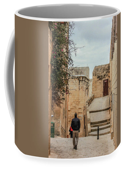 On The Streets Of Mdina Malta - Mug