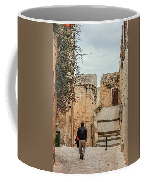 On The Streets Of Mdina Malta - Mug