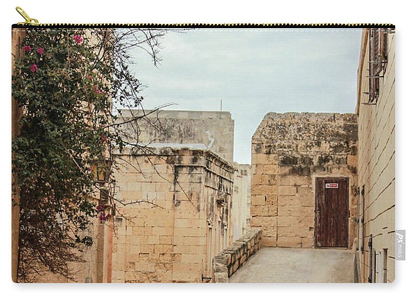 On The Streets Of Mdina Malta - Carry-All Pouch