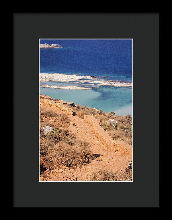 Pathway To The Sea - Framed Print