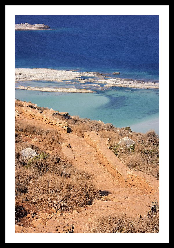 Pathway To The Sea - Framed Print