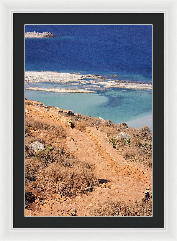 Pathway To The Sea - Framed Print