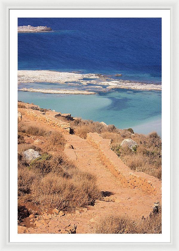 Pathway To The Sea - Framed Print