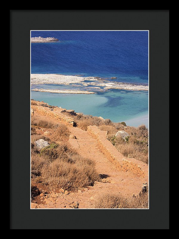 Pathway To The Sea - Framed Print