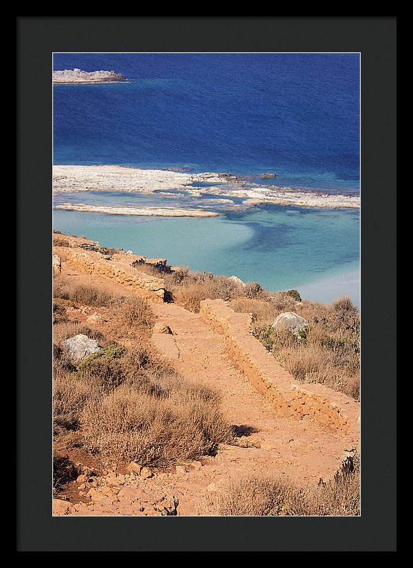 Pathway To The Sea - Framed Print