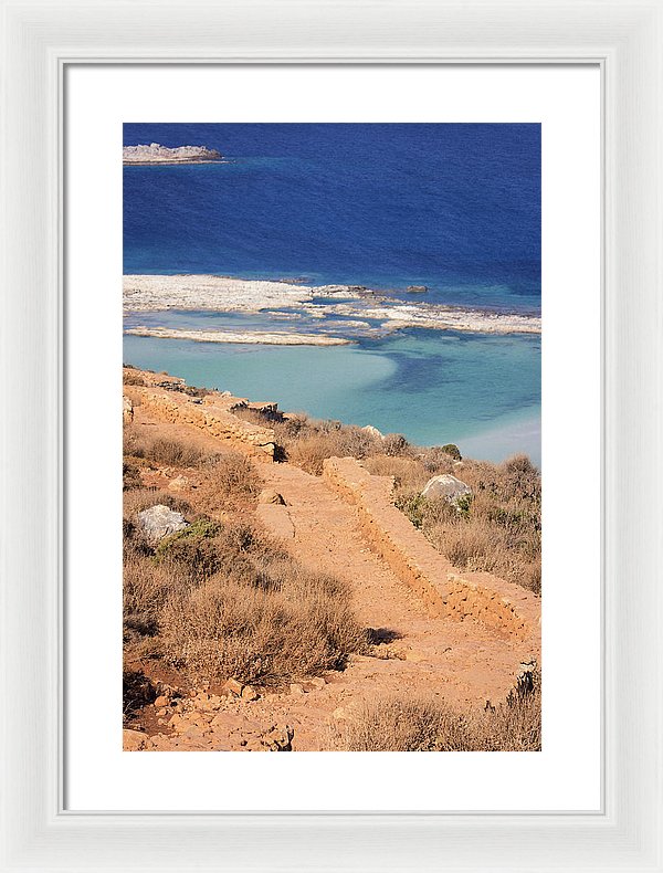 Pathway To The Sea - Framed Print