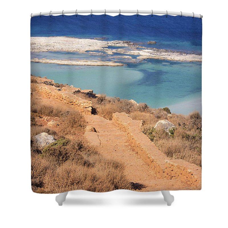 Pathway To The Sea - Shower Curtain