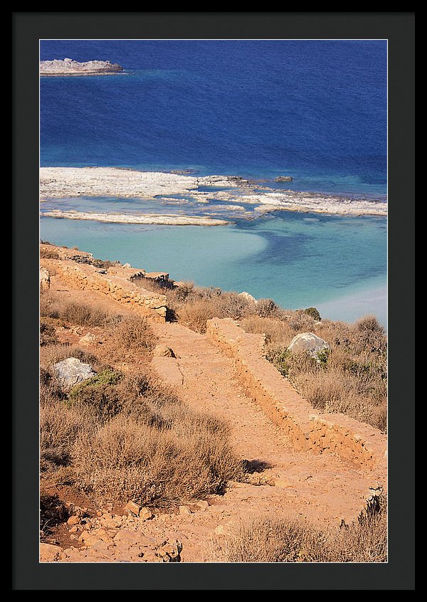 Pathway To The Sea - Framed Print