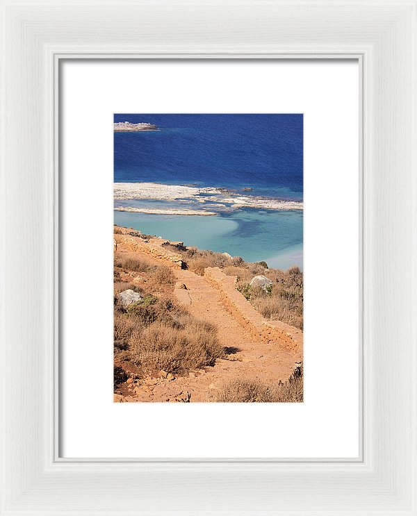 Pathway To The Sea - Framed Print