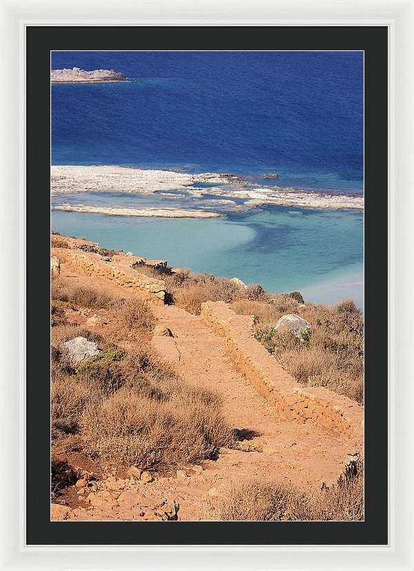 Pathway To The Sea - Framed Print